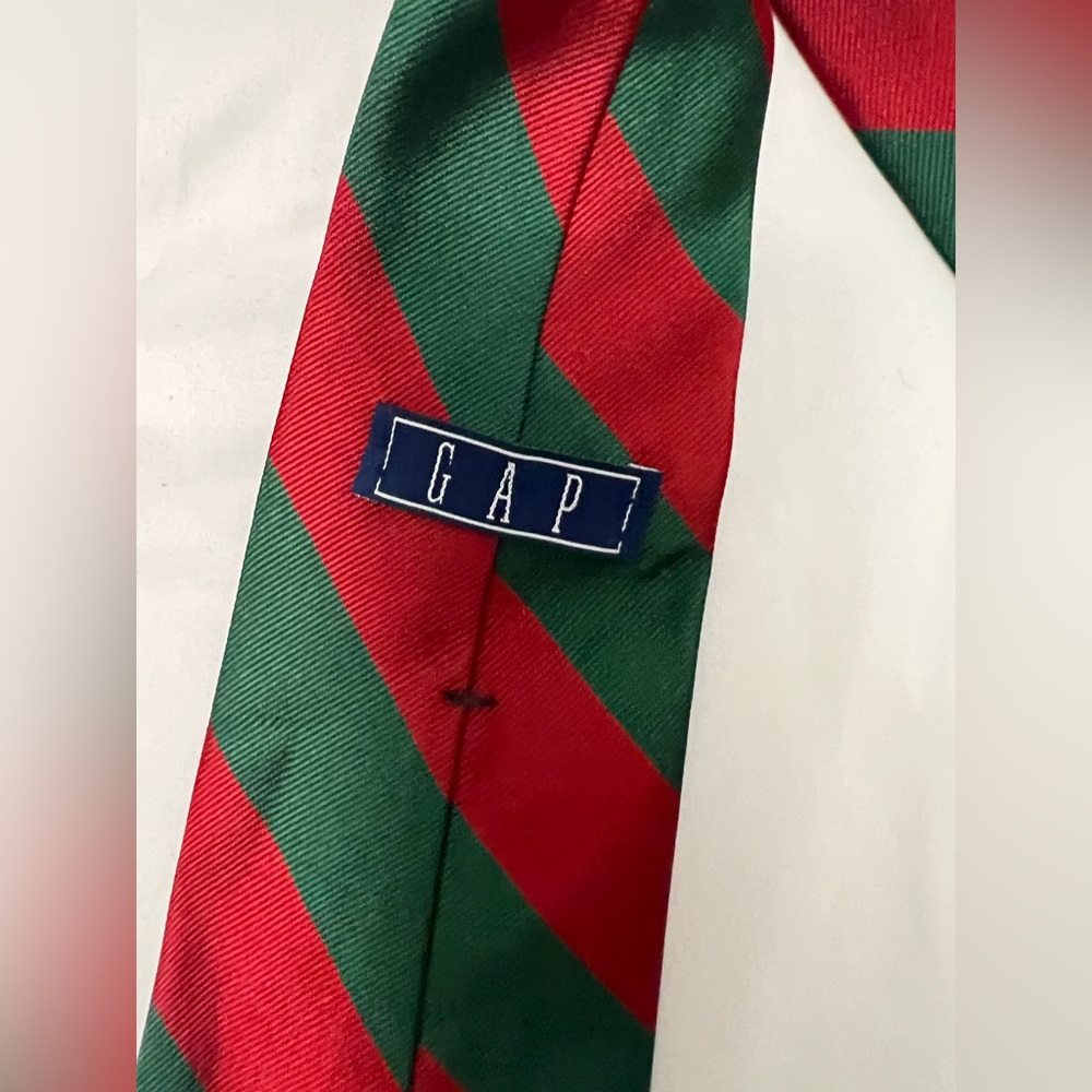 90s Gap Green & Red tie